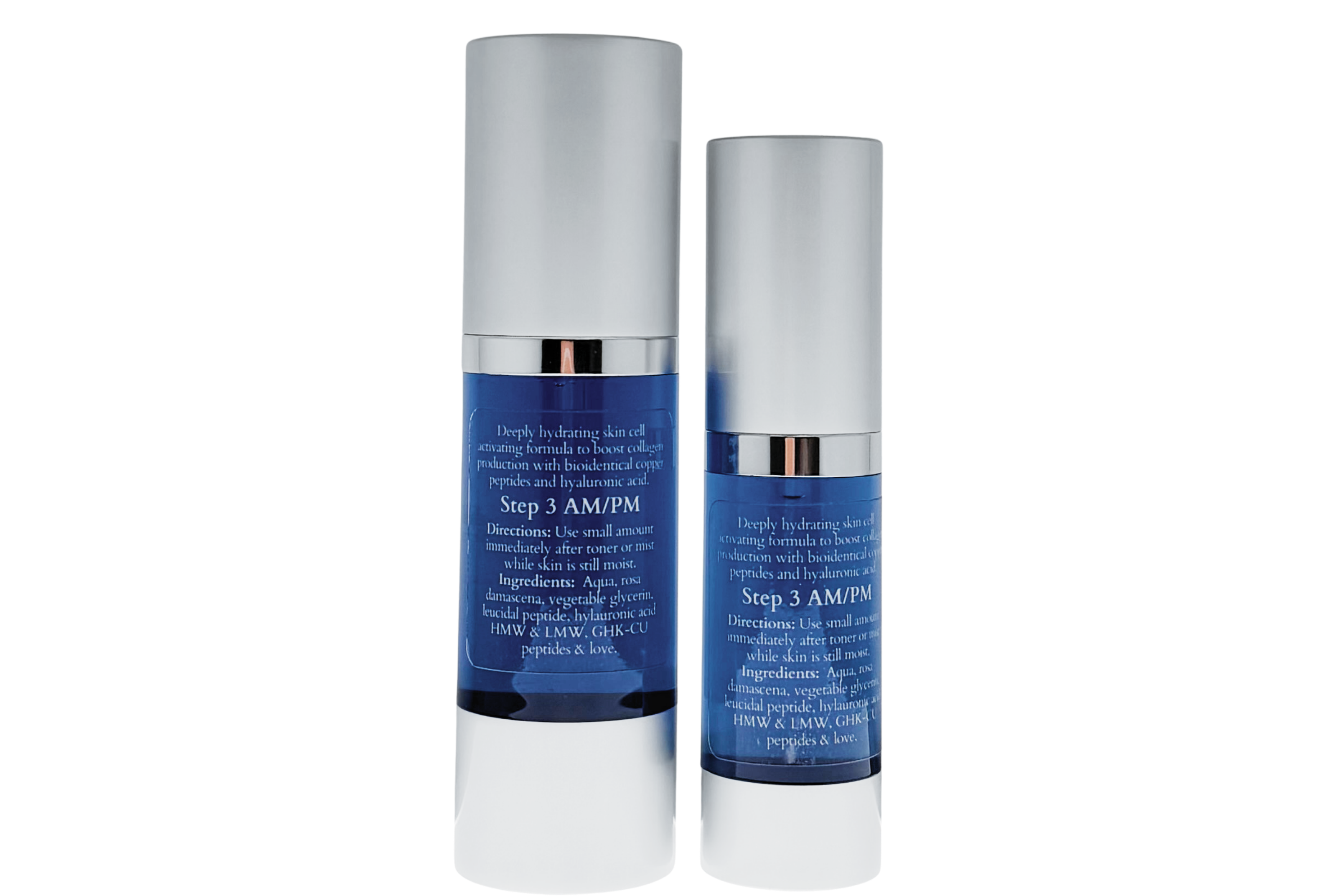 Intense Hydration with Copper Peptides