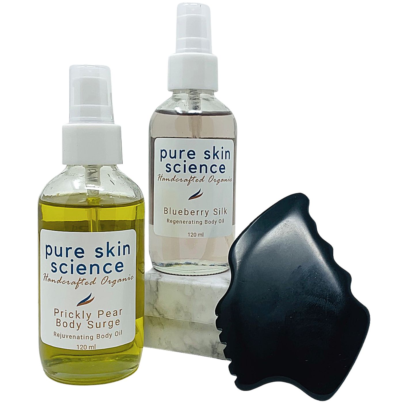 Luxurious Body Oil Duo Gua-Sha Stone Included