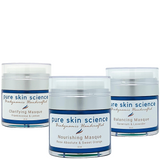 Organic At-Home Treatment Masques Trio by Pure Skin Science